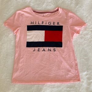 Pink Tommy Hilfiger Logo T-Shirt